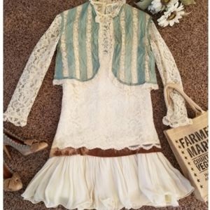 Vintage BoHo style lace dress